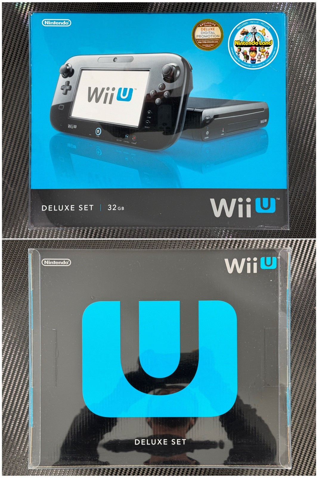New Nintendo Wii U Deluxe 32GB Black Console CIB Complete 15 Sealed Games Rare