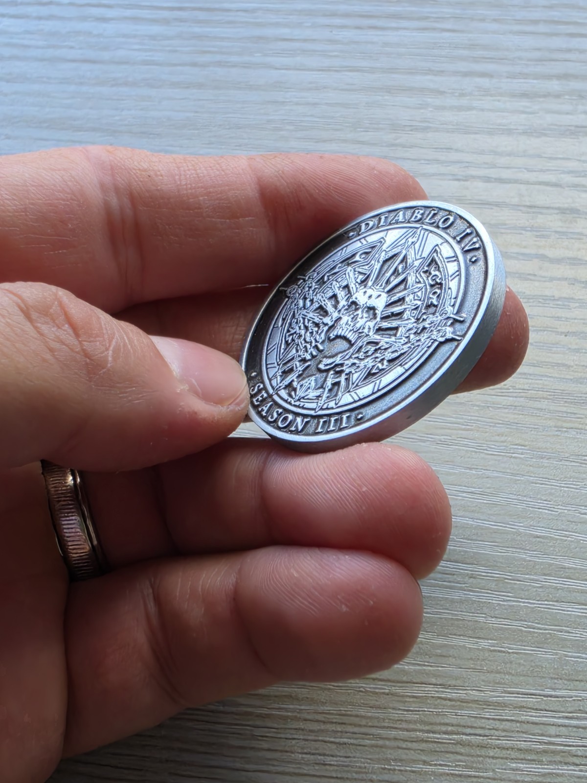Diablo 4 IV Developer Coin Medal Season Of The Construct #3 D4 Rare Blizzard PC