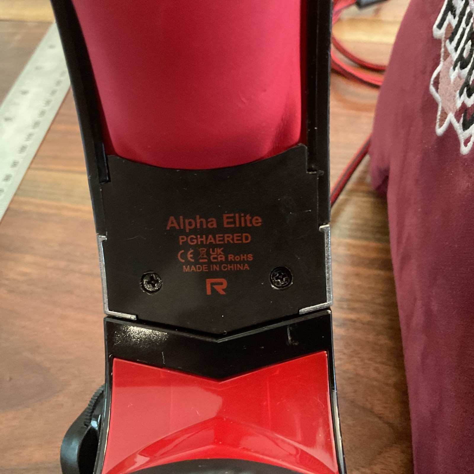 Alpha Elite PGHAERED Red And Black Headset
