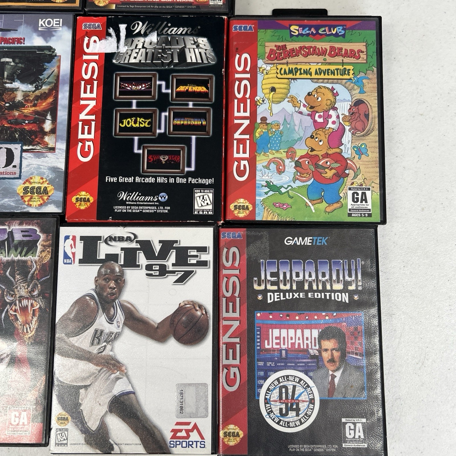 Lot Of 10 Sega Genesis Video Games PTO Shaq Fu Lion King