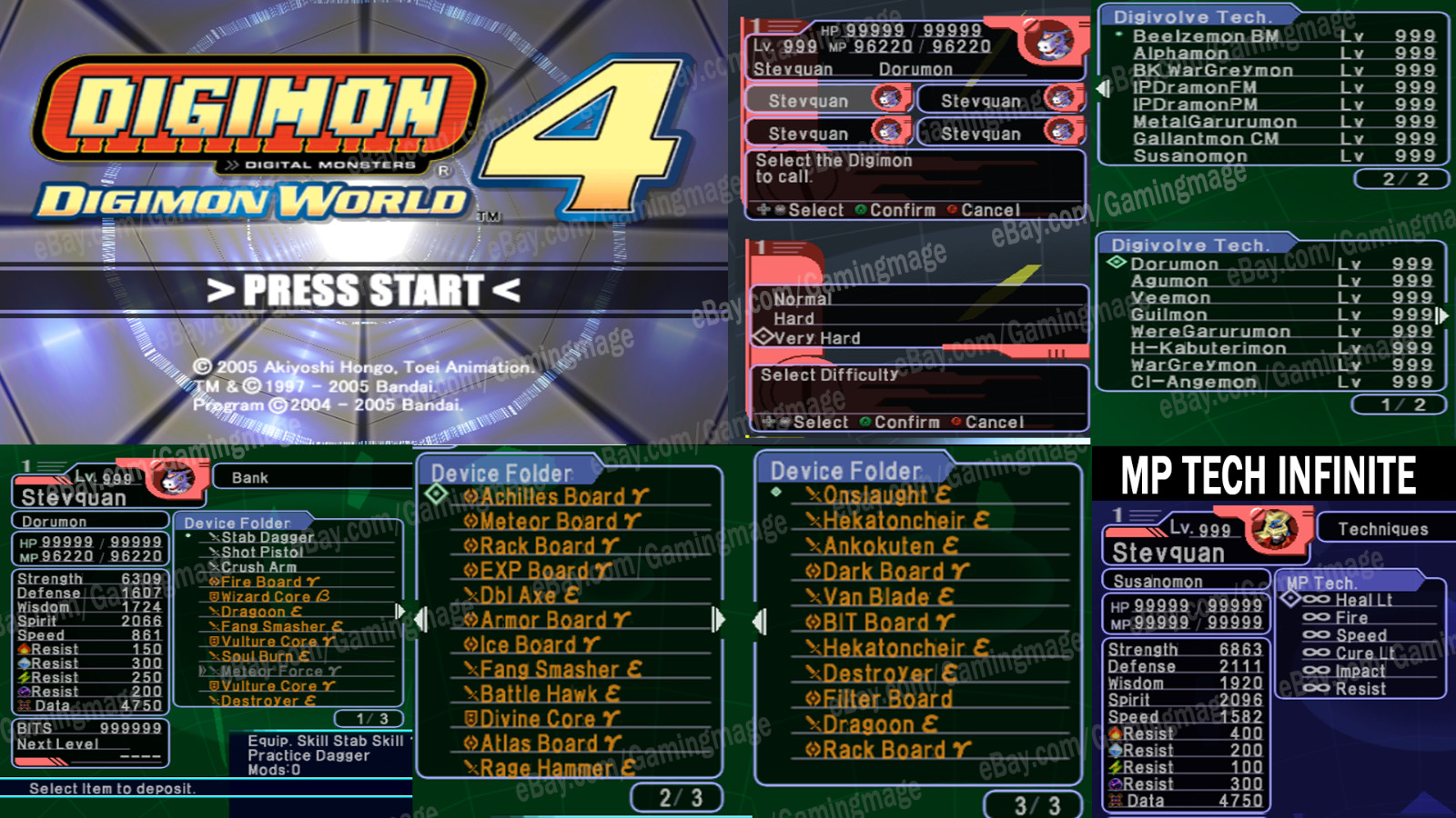 Digimon World 4 100% Ṥave Gamecube Memory Card! (NO GAME)