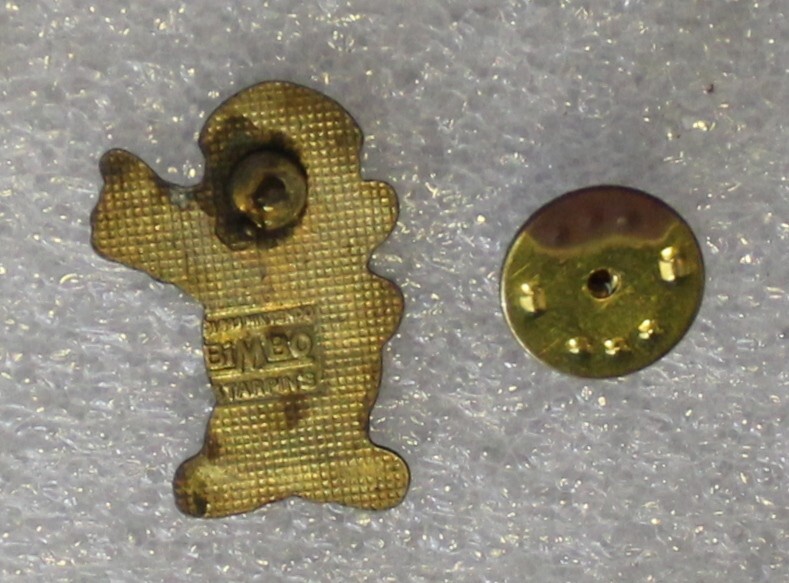 1993 MARIO BROS Lapel Pin 1″ x 1.1″ (2.5 x 1.75 cm) Bimbo Spain Promo Nintendo