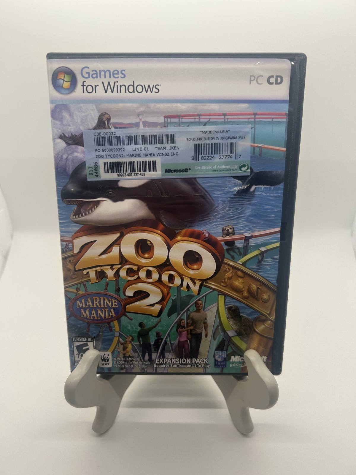 3 PC Games – Zoo Tycoon 2 Zookeeper Collection – Marine Mania – Extinct Animals