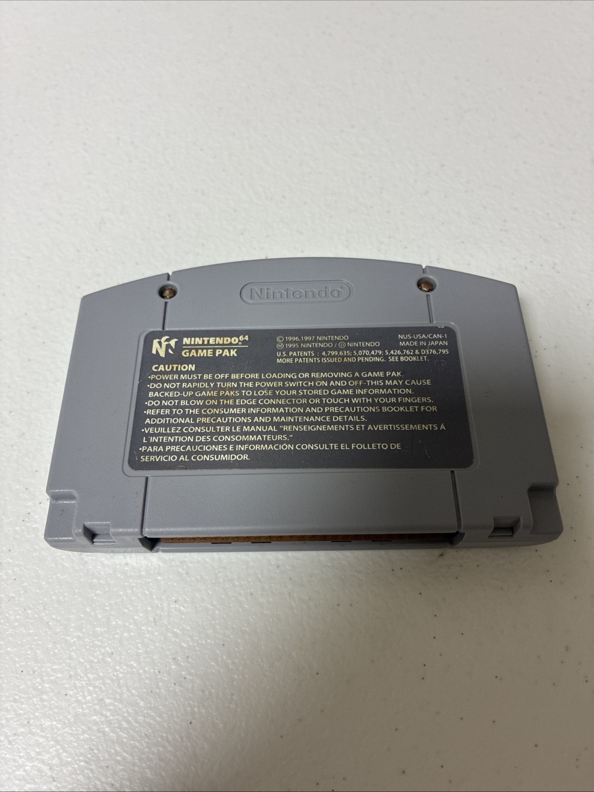 Clay Fighter 63 1/3 Game Cartridge (Nintendo 64, N64, 1997) Authentic TESTED