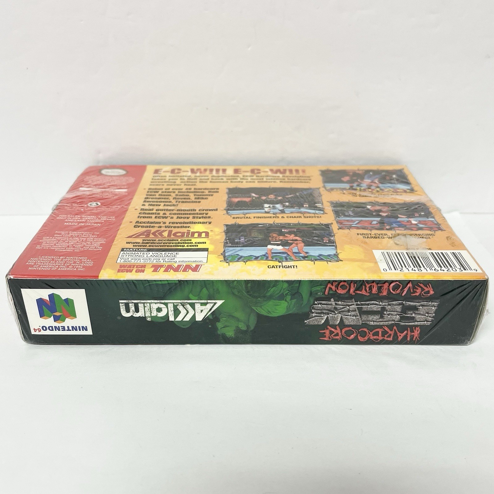 N64 Nintendo 64 ECW HARDCORE REVOLUTION New Factory Sealed Game Wrestling WWF