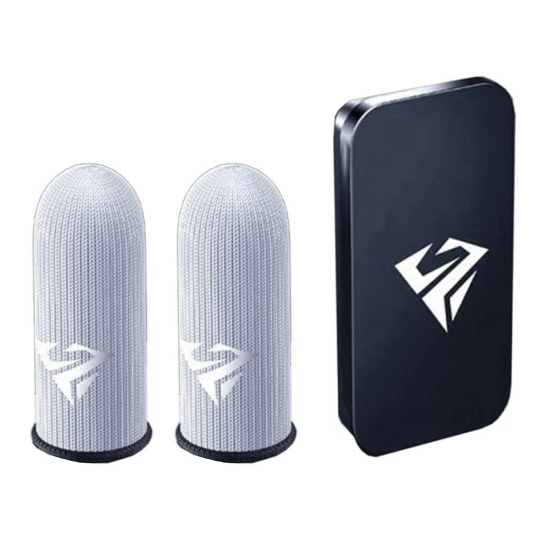2Pcs Gaming Finger Sleeves Anti-Sweat Thumb Cover for Mobile Games High quality.