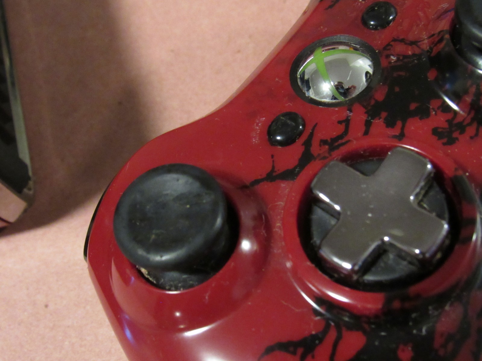 Xbox 360 Gears of War 3 Limited Ed. Slim Console + controller Only Tray stuck