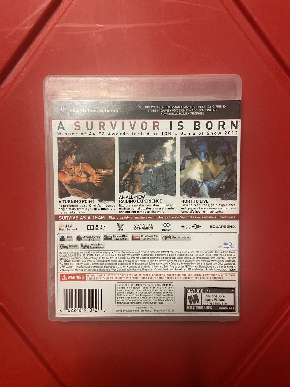 Square Enix Tomb Raider M Sony PlayStation 3 PS3 2013