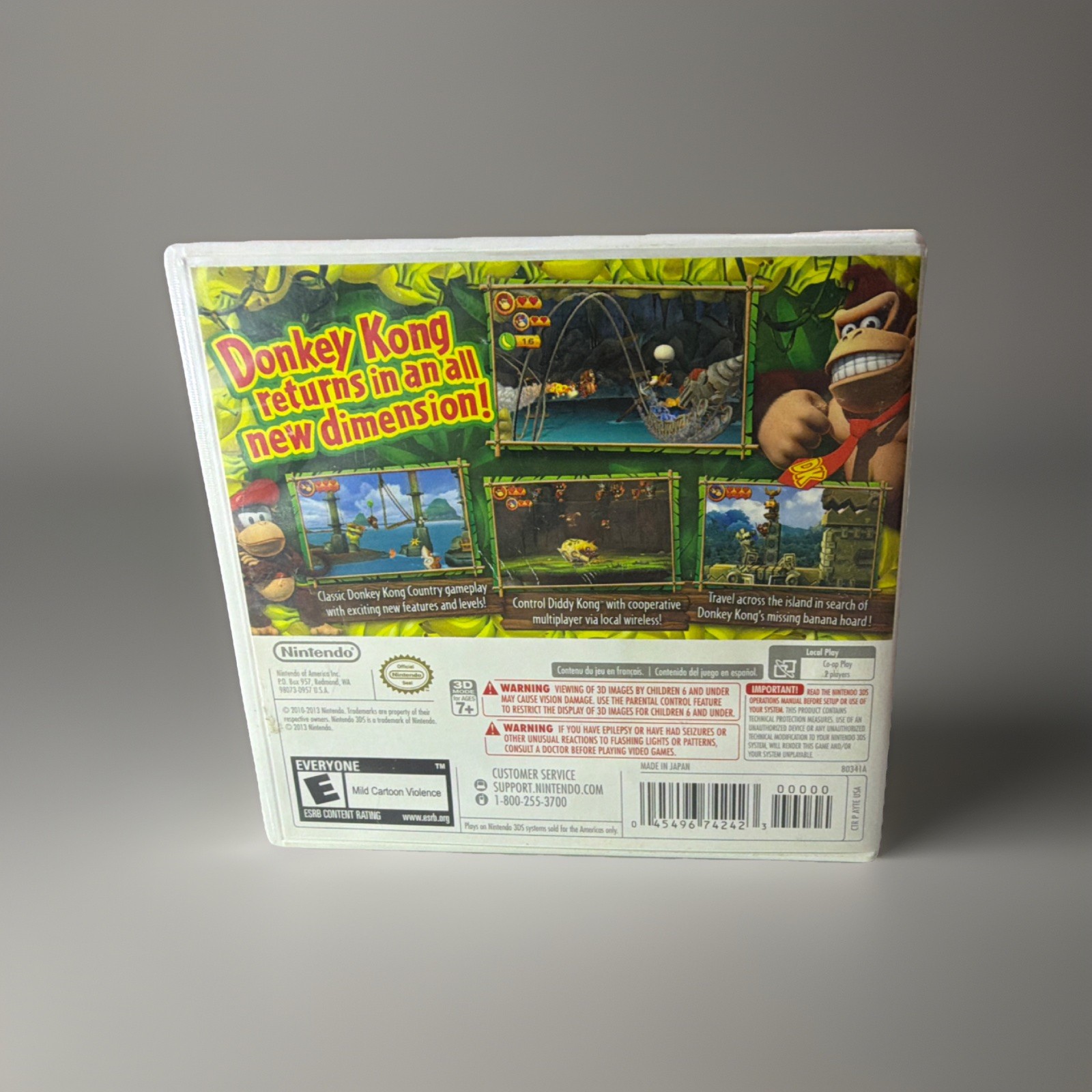 Nintendo Donkey Kong Country Returns 3D Nintendo 3DS Action Platformer Multipla…