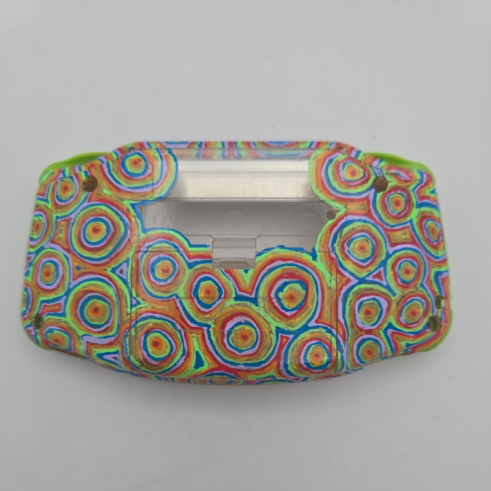 IPS Modified Prestige Shell 4 Game Boy Advance Jawbreaker w/ lime green buttons!