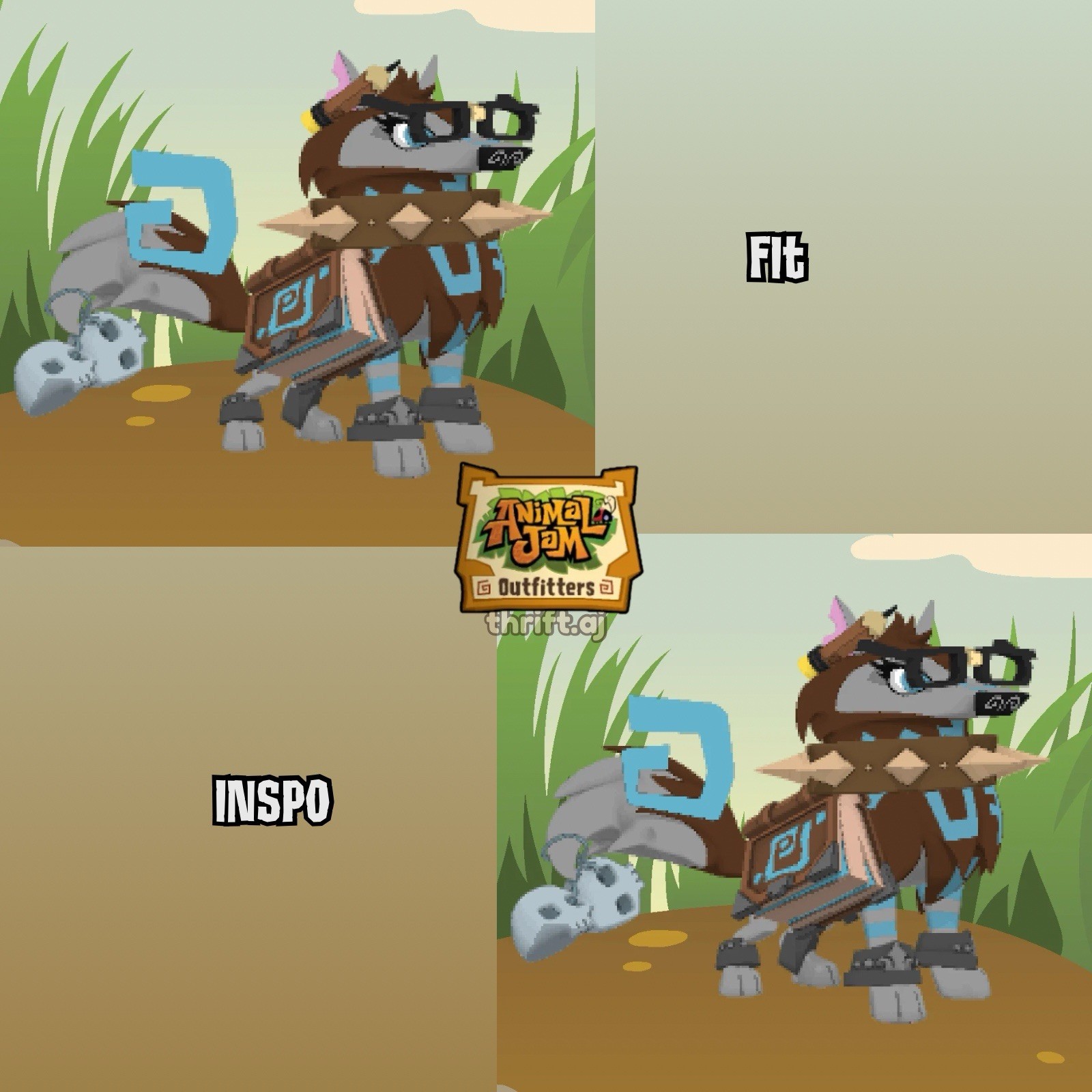 Animal Jam Classic (AJC) | Rare Geek Chic Nerd Bundle (READ DESCRIPTION)
