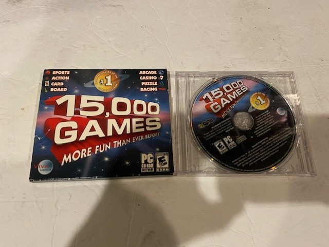 2007 – 15,000 Games More Fun Than Ever Before! PC Video Game Arcade Casino CIB