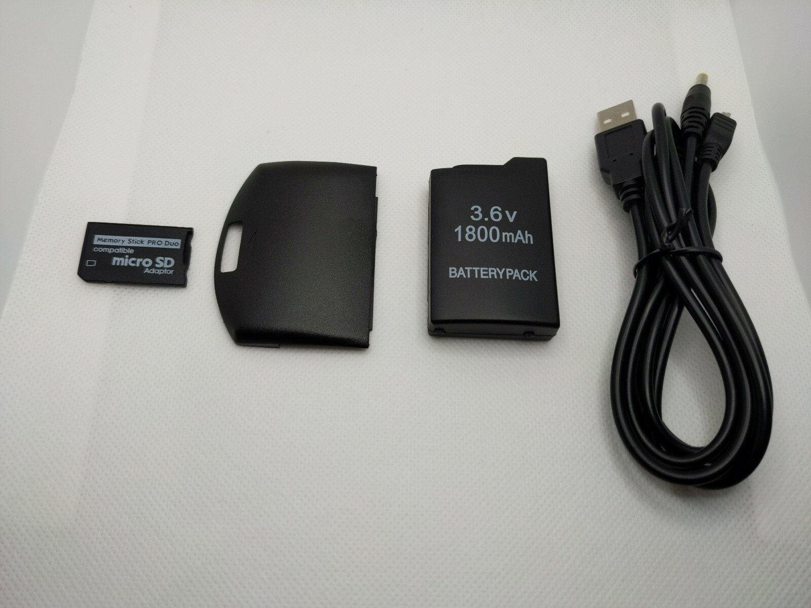 Sony PSP 1000 1001 Revival Kit Battery, Charger, Cover, SD Adapter