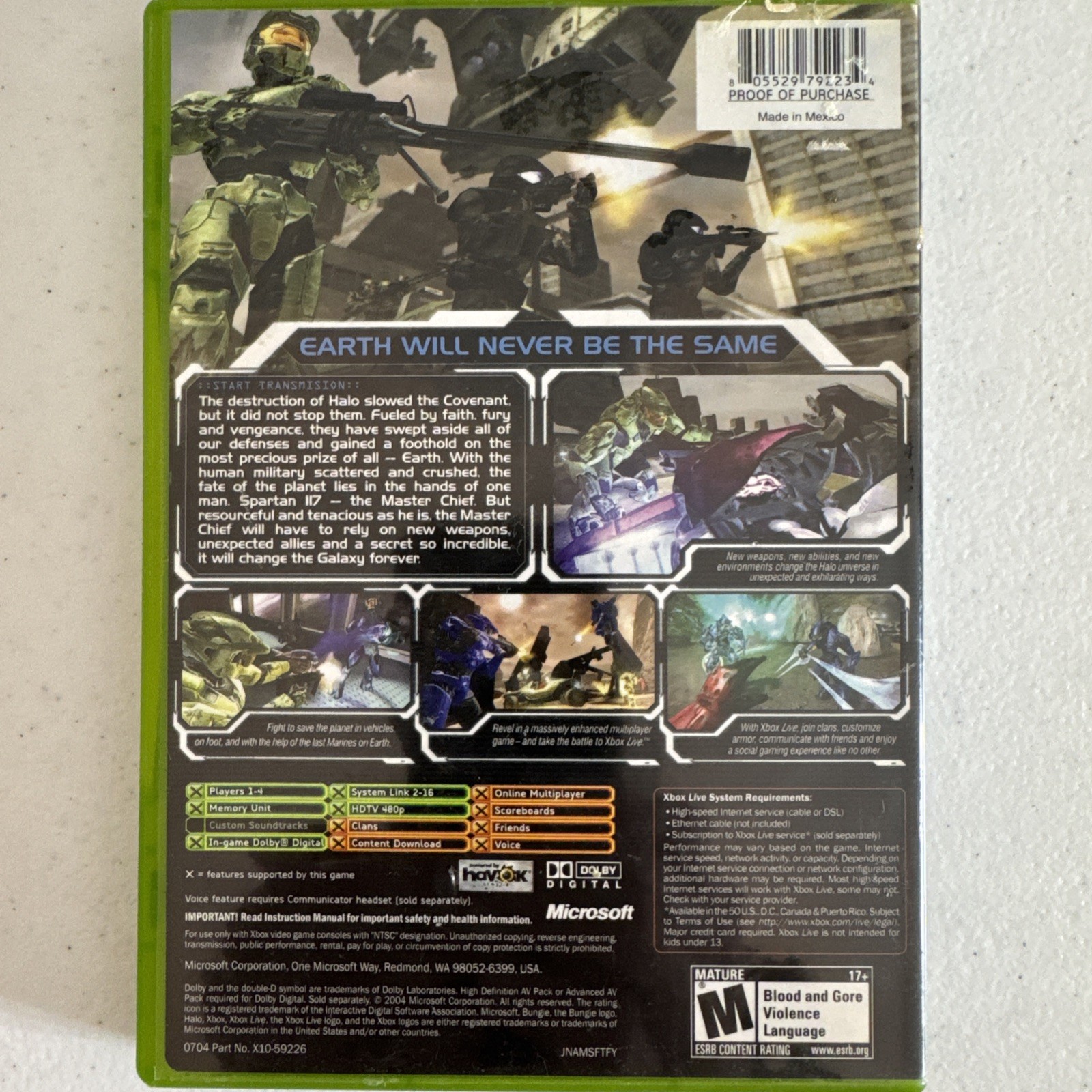 X-Box 360 Halo X-Box Live Video Game Lot of 6 Halo Wars Books and Tested Working