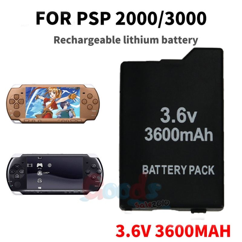 3.6V 3600mAh Rechargeable Replacement Battery for Sony PSP 2000 3000 2001 3001