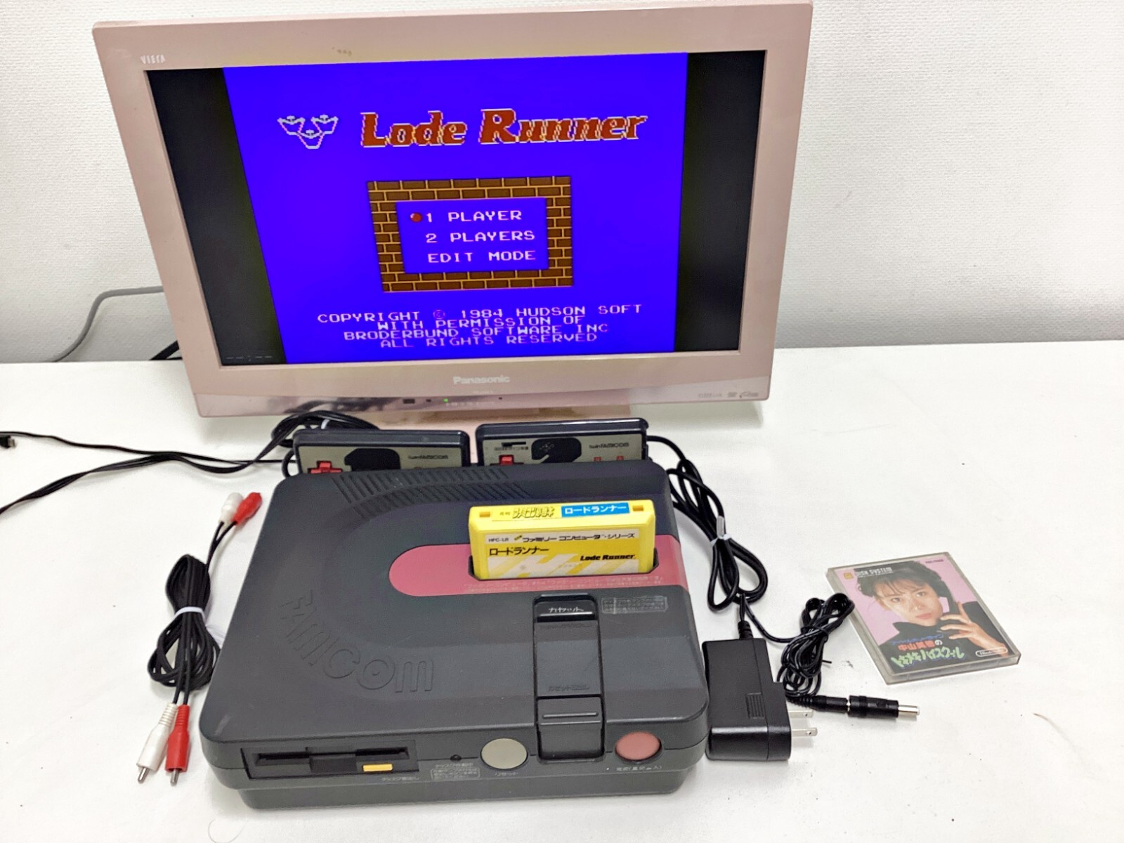 Sharp Twin Famicom AN-500B Black New Belt/tuning 985 Japan DHL 1 week to USA