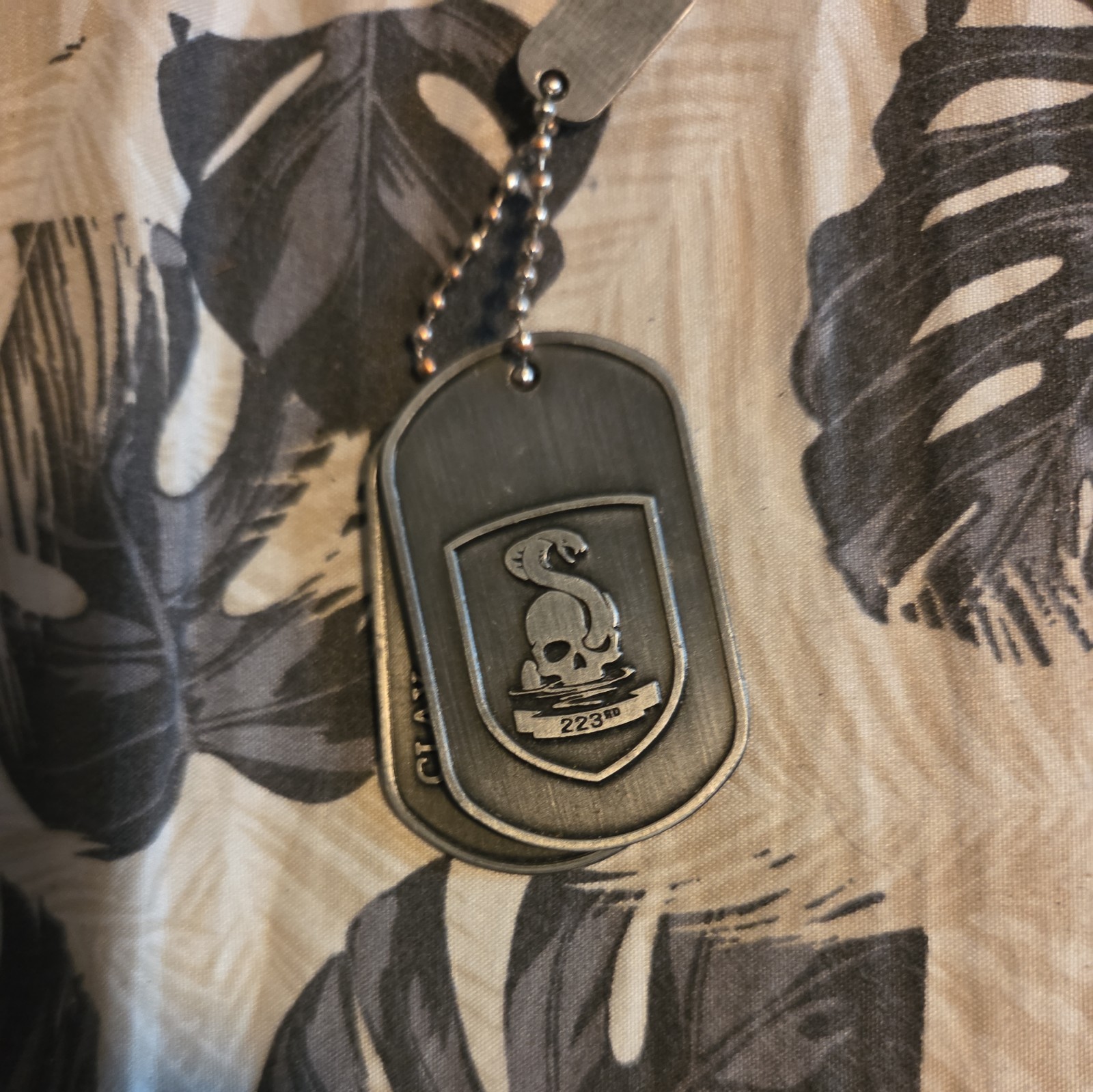 Mafia 3 III Lincoln Clay J Rare Promo Dog Tags Necklace PS4 Xbox One Collectible