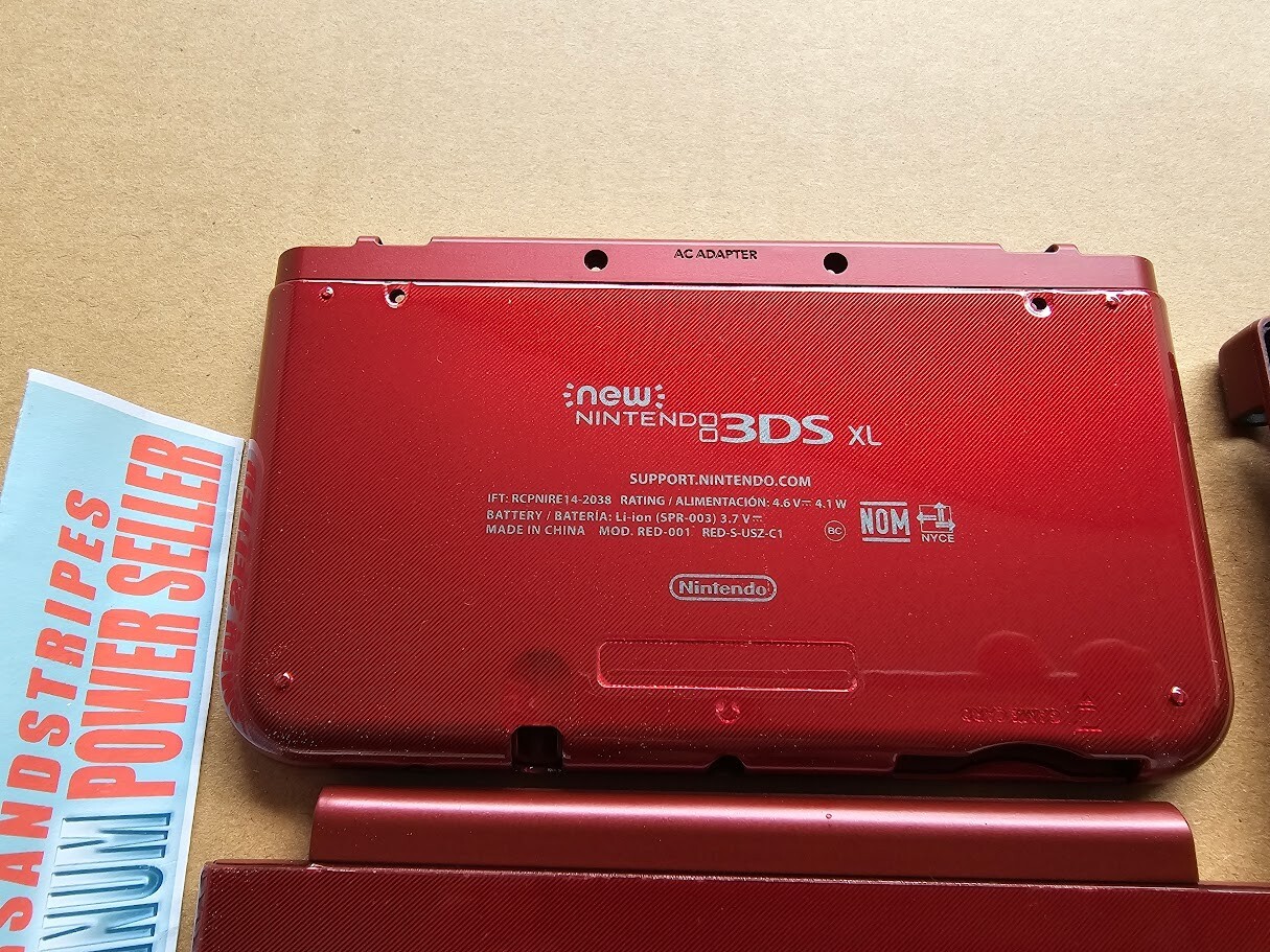 FULL HOUSING Top & Battery Cover Shell Case FOR NINTENDO NEW 3DS XL NEW3DSXL RED
