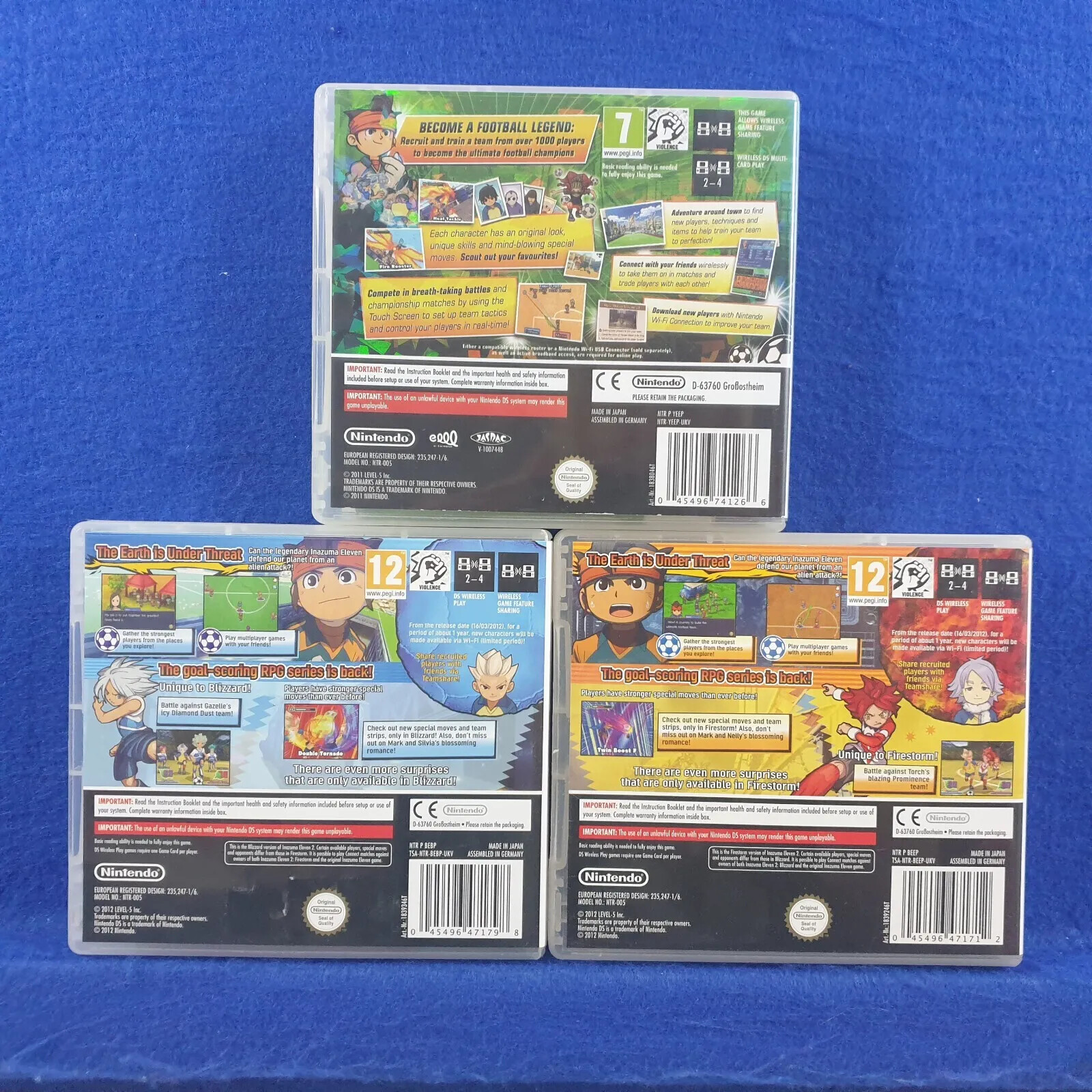 ds INAZUMA ELEVEN Games PAL REGION FREE (Works in US) – Make Your Selection