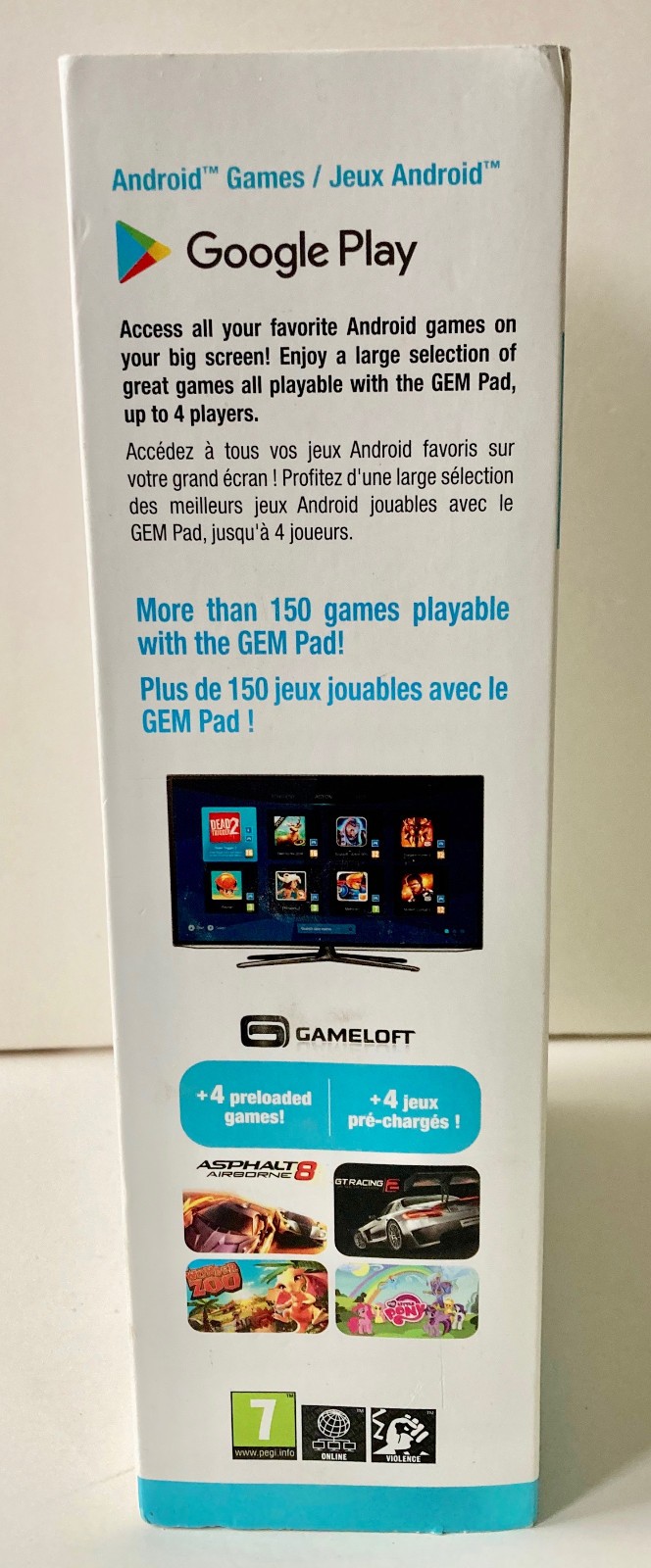 EMTEC Gem Box Android Game Console 1.5 GHz /1GB RAM/ 16GB Flash – NEW Read
