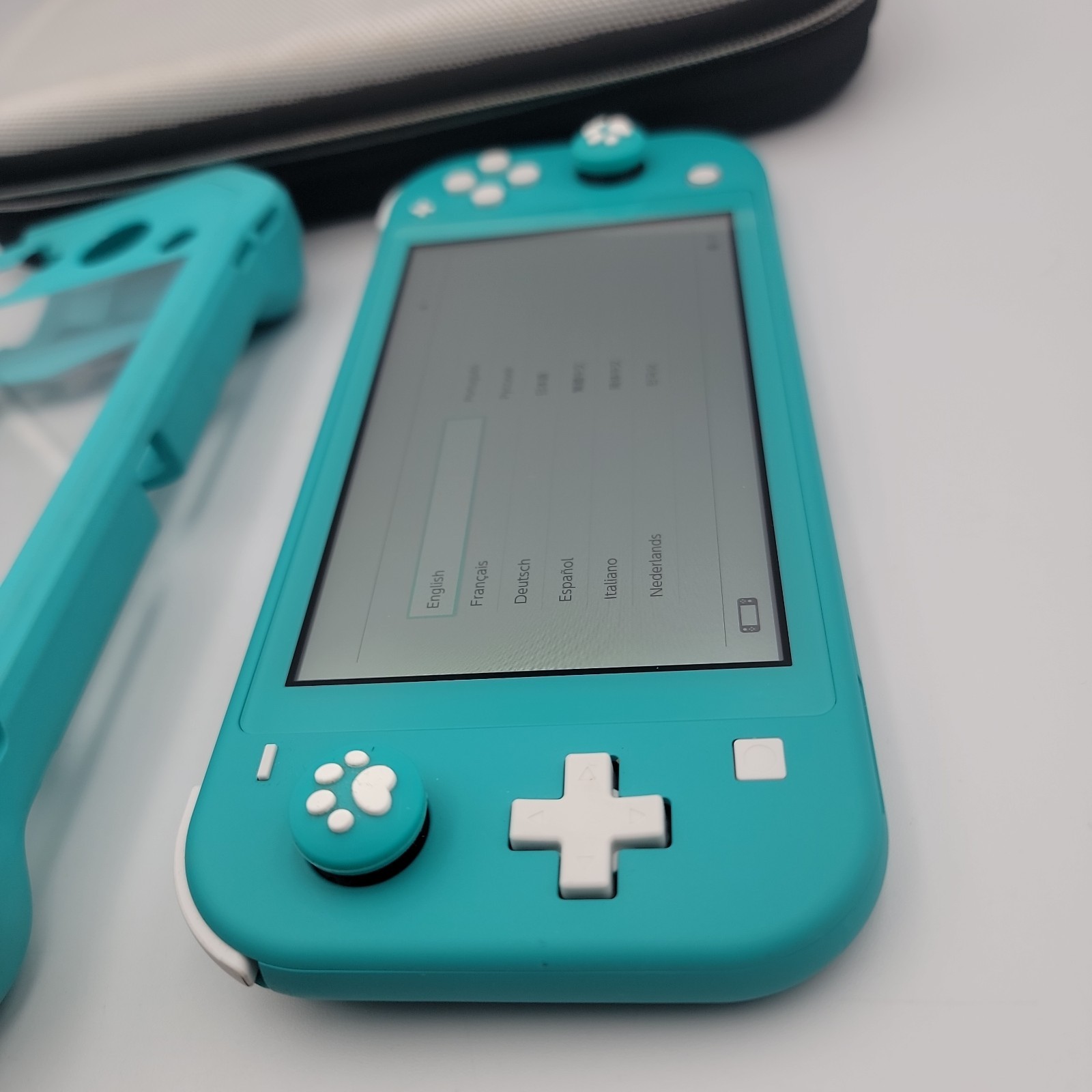 Nintendo Switch Lite HDH-001 32GB Turquoise Handheld Console W/ CASE Puppy Paw