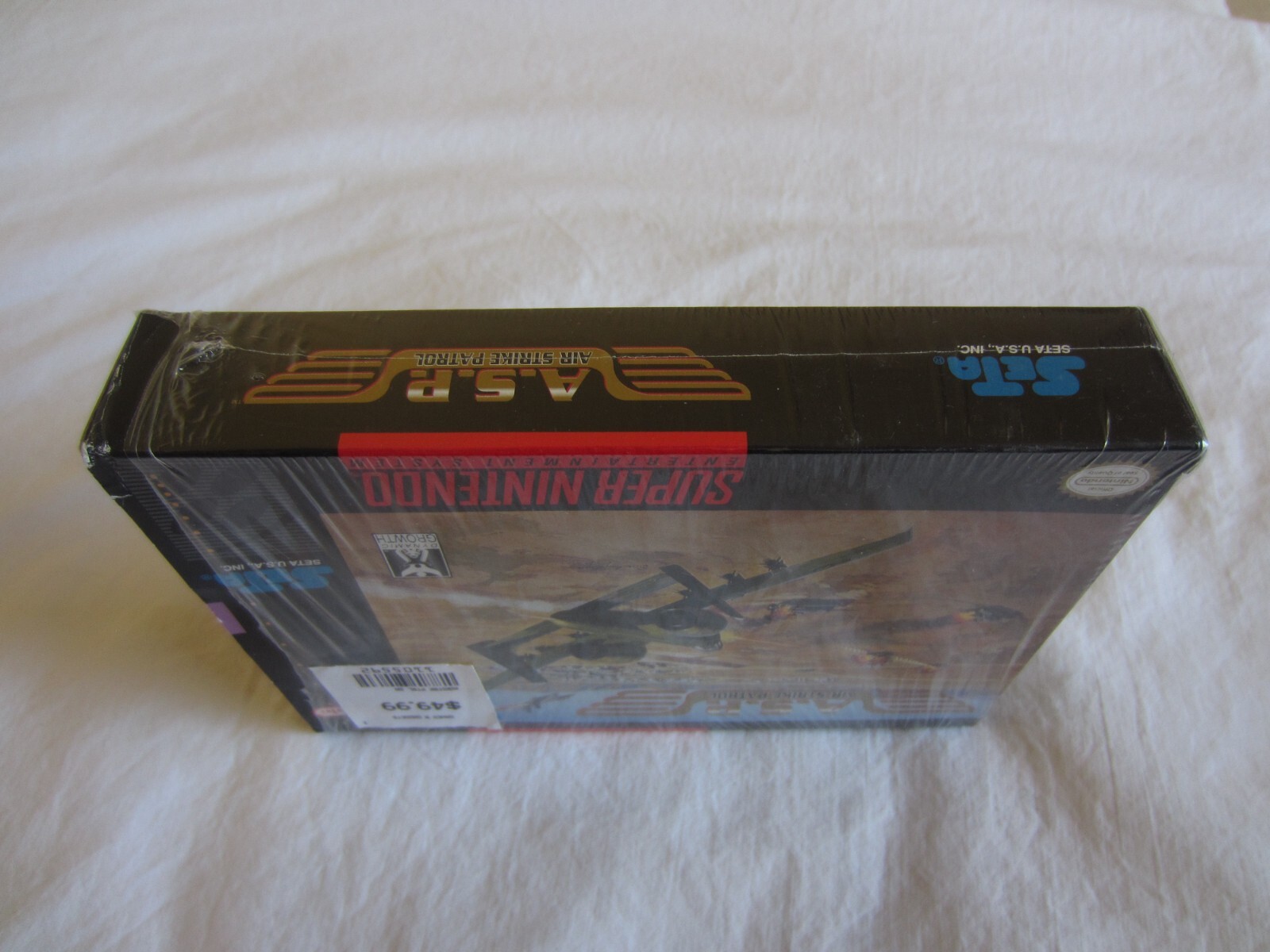 A.S.P. Air Strike Patrol (SNES) Super Nintendo CIB Complete + Poster 1995 SETA