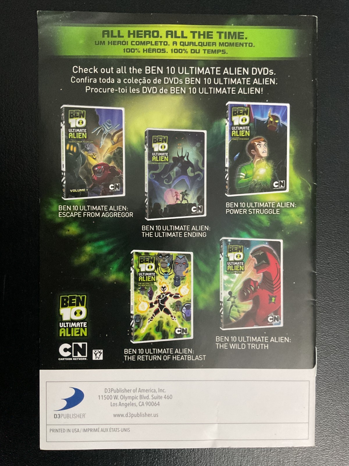 Ben 10 Omniverse Nintendo Wii Instruction Manual Only