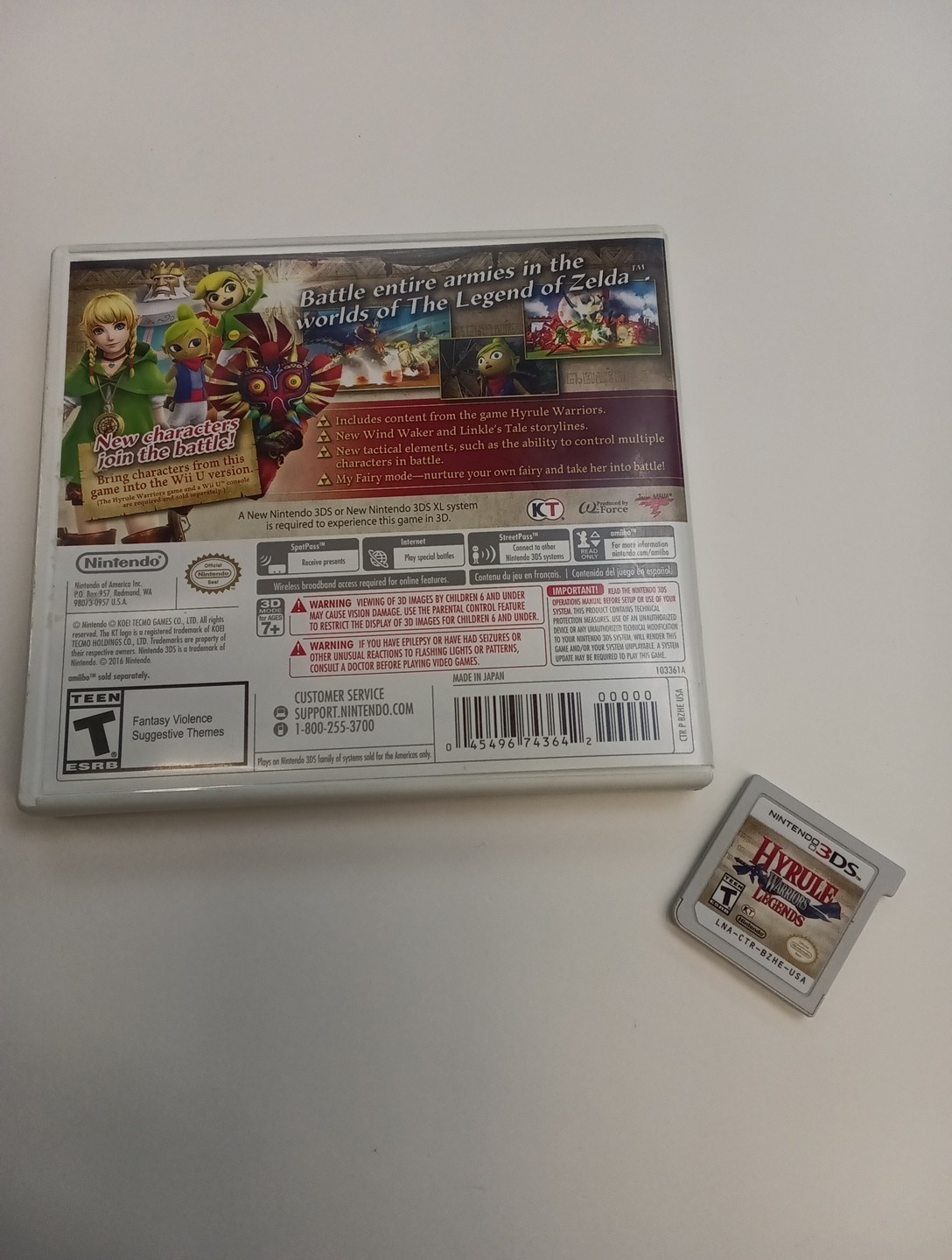 Hyrule Warriors Legends (Nintendo 3DS, 2016) CIB – Tested