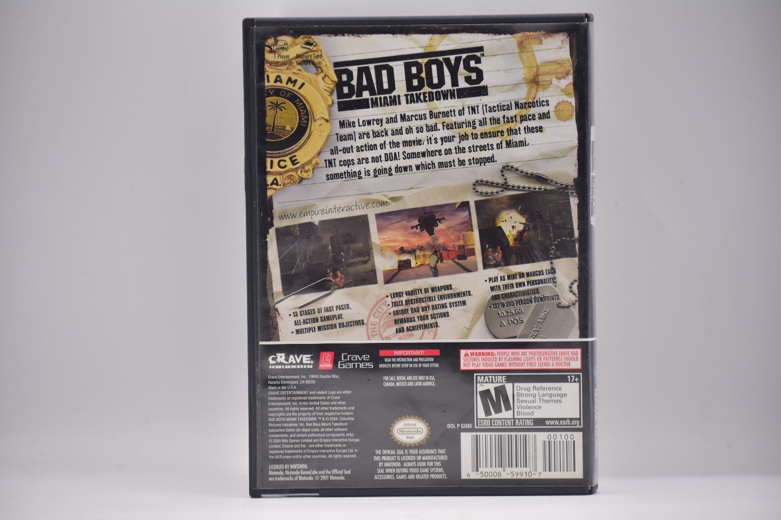 Bad Boys Miami Takedown for Nintendo Gamecube