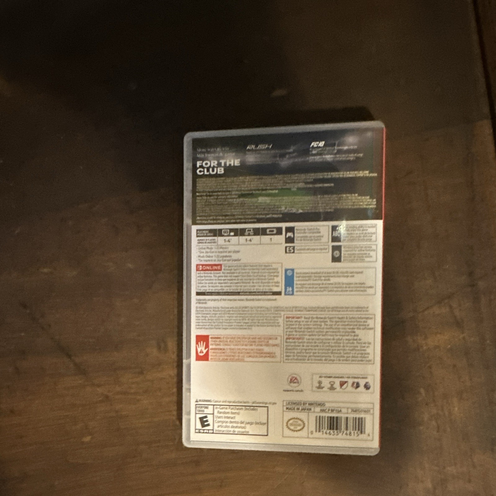 EA Sports FC 25 Soccer Game Cartridge w/ Case & Insert – Nintendo Switch E