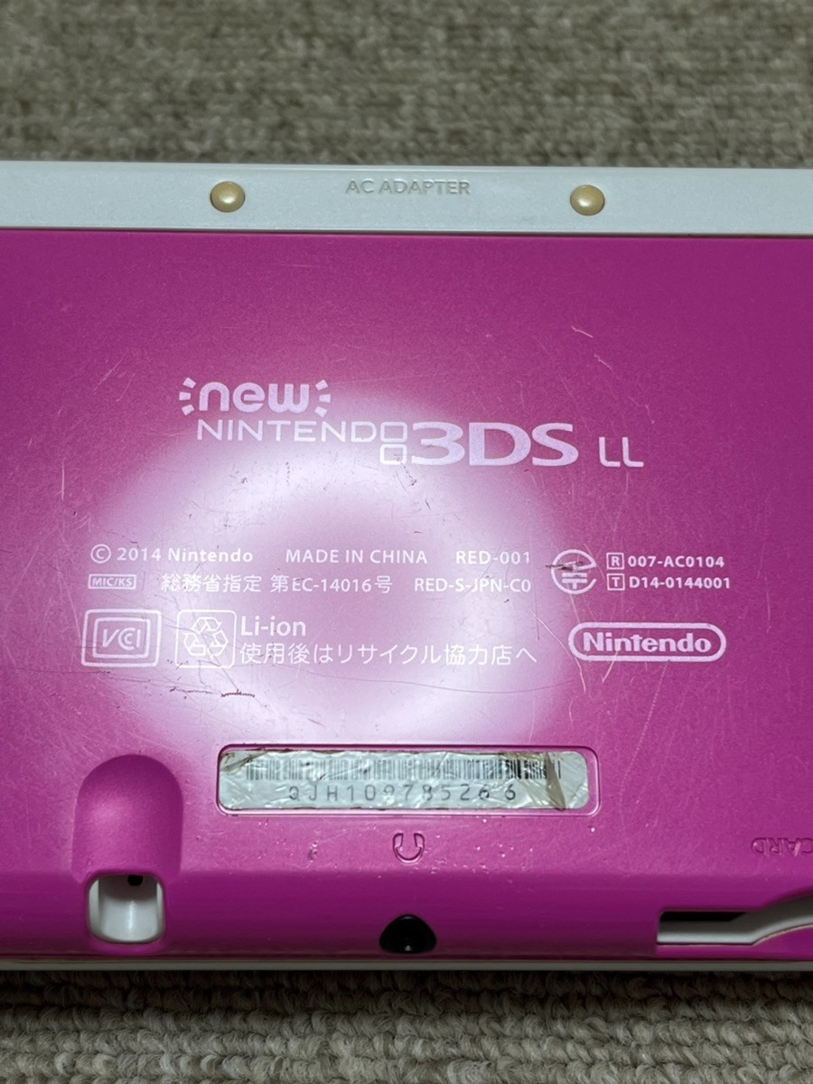 New Nintendo 3DS XL LL White x pink Console region Japanese B63