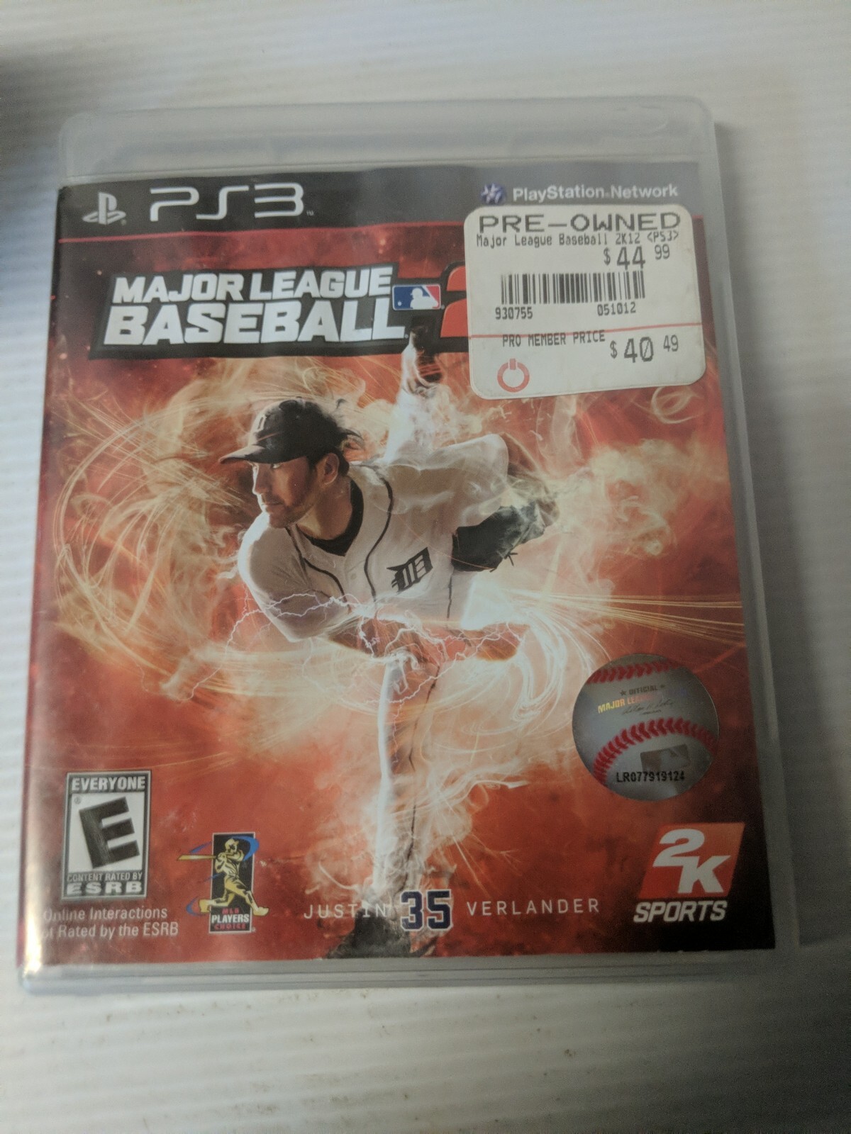 Major League Baseball 2K12 PS3 (Sony PlayStation 3, 2012) Complete Tested