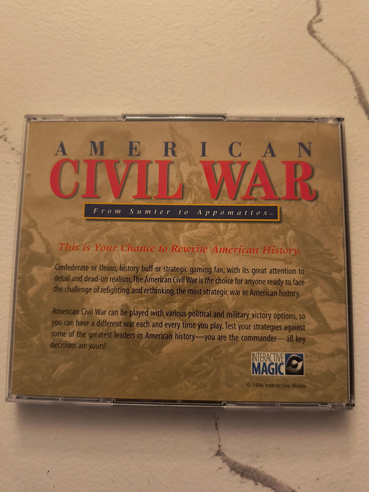 American Civil War: From Sumter to Appomattox (PC, 1996) Intercative Magic