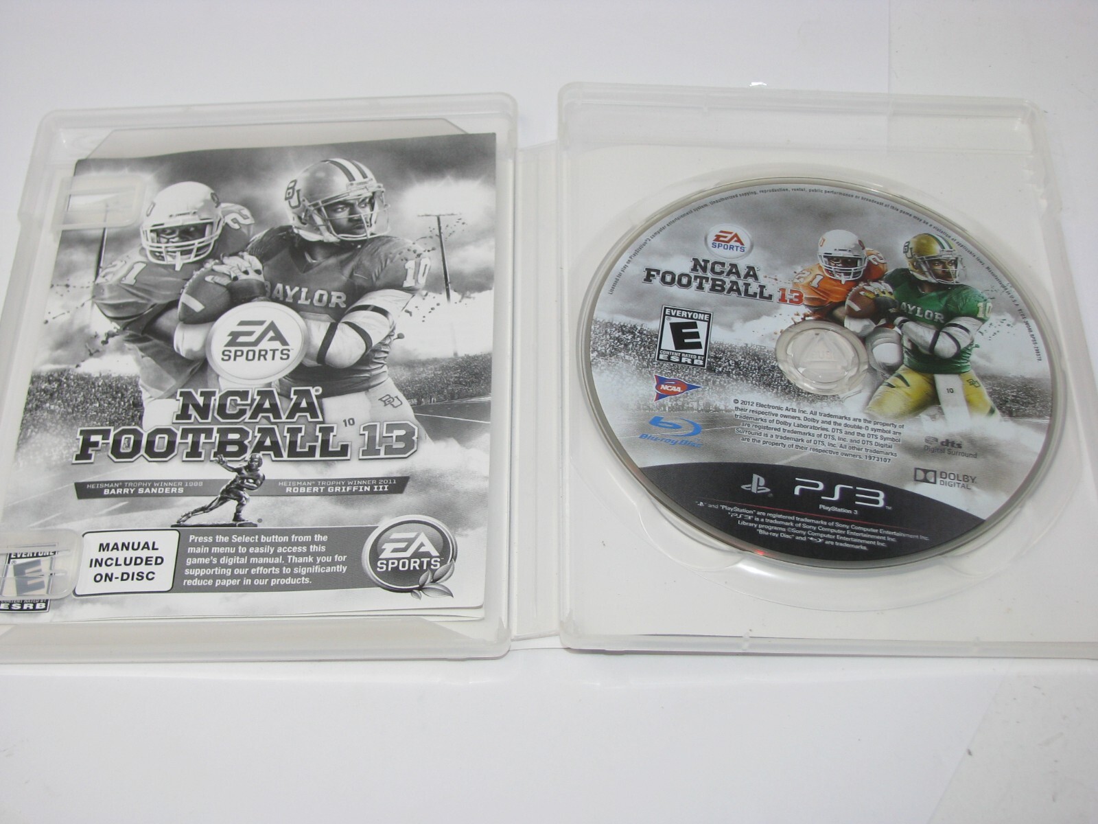 NCAA Football 13 (Sony PlayStation 3 PS3, 2012) CIB Complete w/ Manual Tested