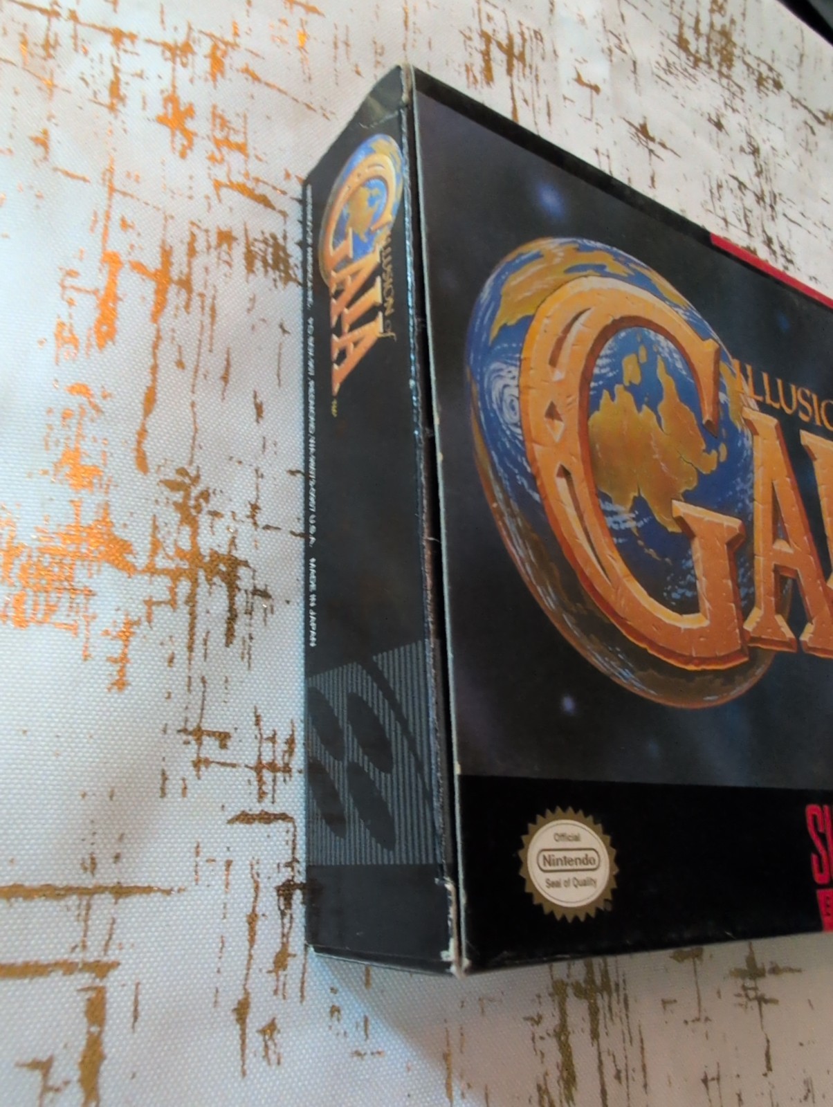 Retro 1994 Illusion Of Gala Box Game Cartridge Video Game Super Nintendo VTG