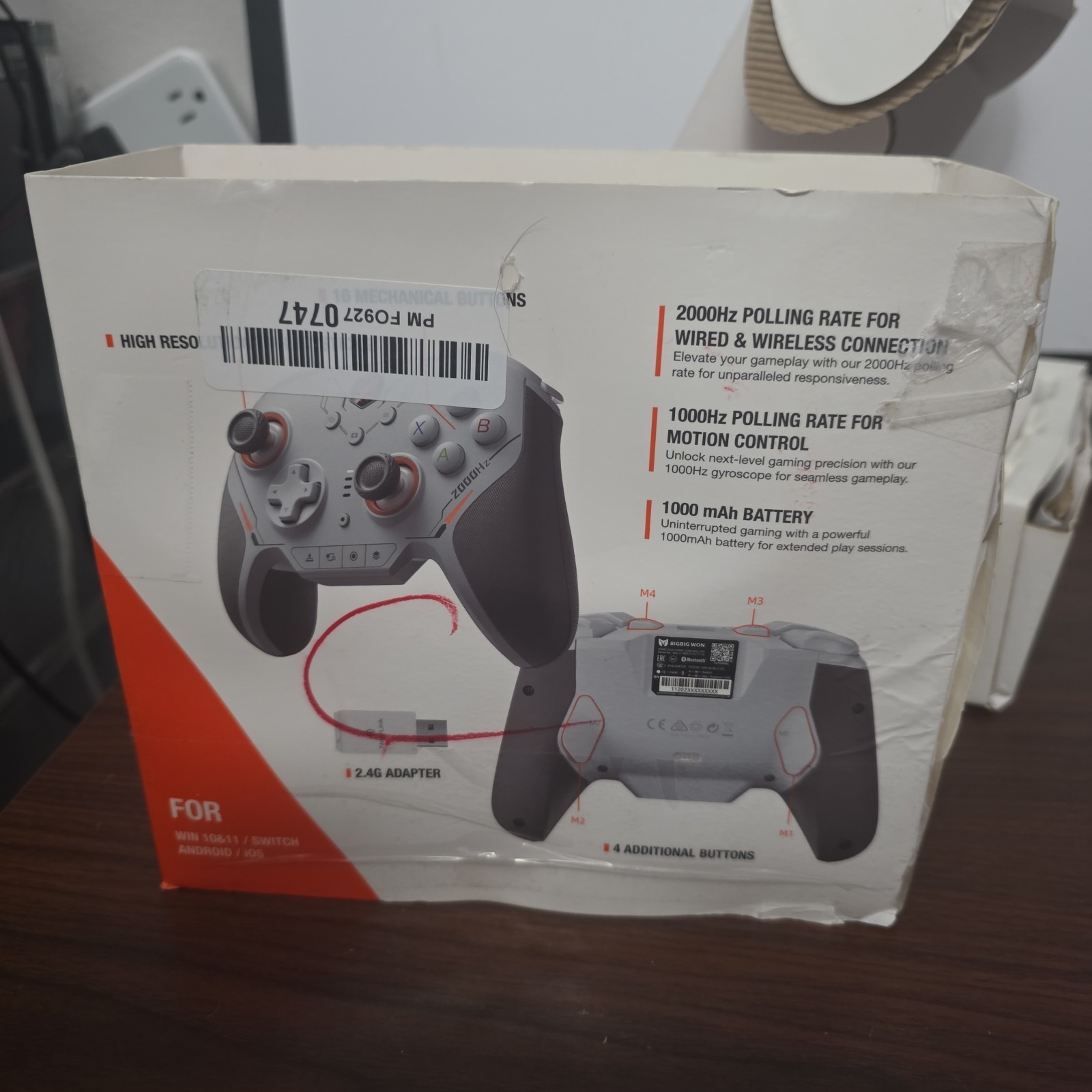 BIGBIG WON BLITZ 2 TMR Mechanical Gyroscope Wired Wireless Switch PC Android