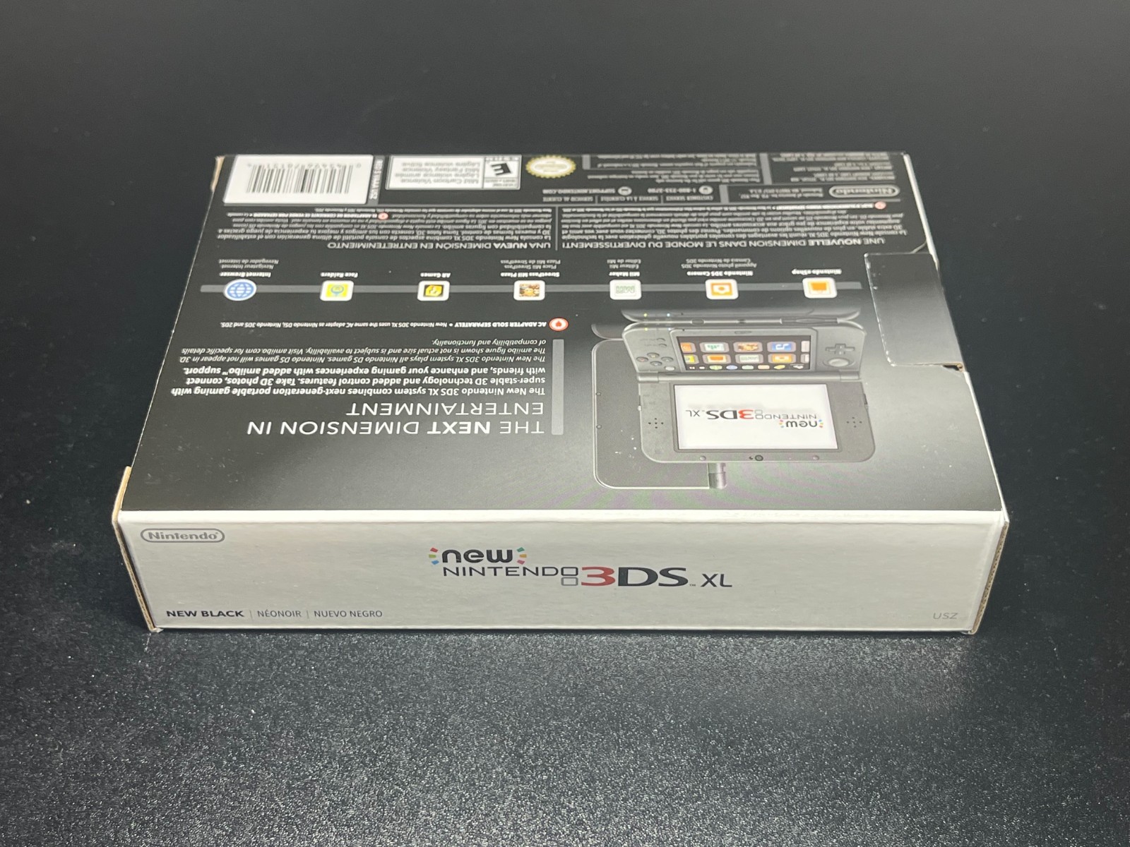 New Nintendo 3DS XL Black Handheld Game Console New in Box 🔥RARE🔥A23