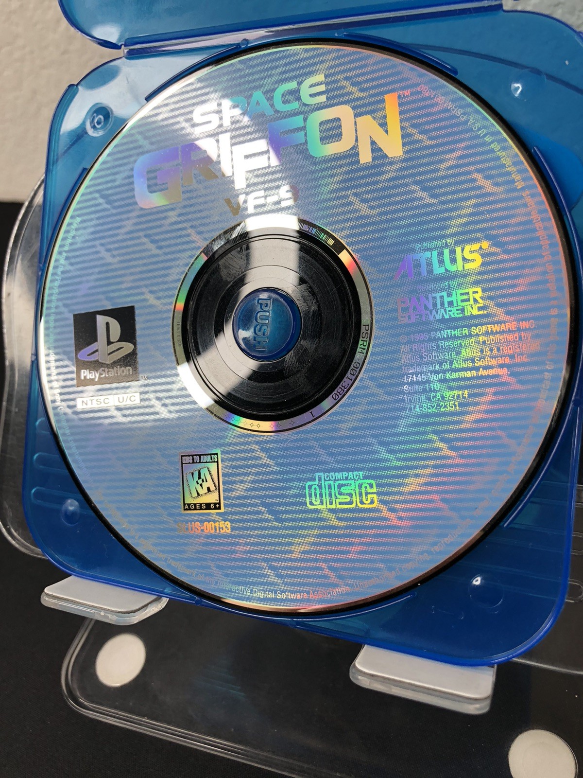 Space Griffon VF-9 Playstation Disc ONLY 1995 Altus Robot RPG Works Sony Action