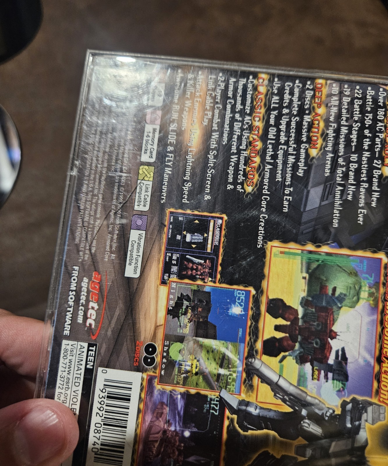 Armored Core Master of Arena PS1 CIB with Registration Card From Software Tested