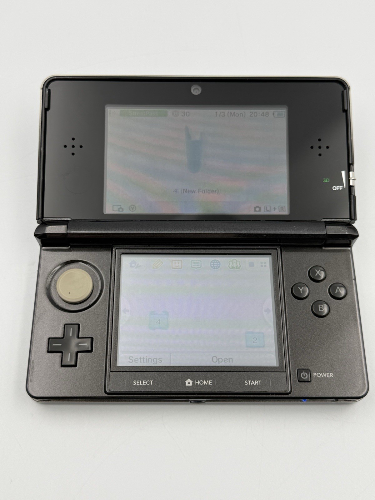 Nintendo 3DS Cosmo Black Bundle 5 Games Mario Kart CIB OEM Charger Tested