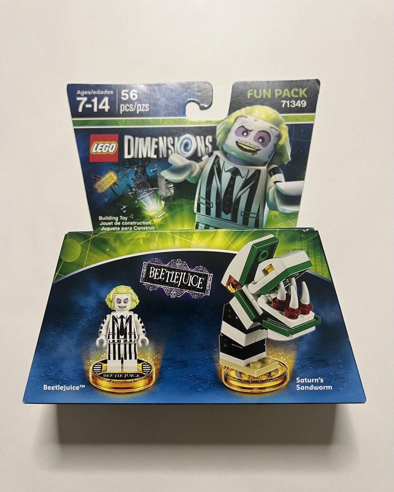LEGO Dimensions: Beetlejuice & Sandworm Fun Pack (71349) – Factory Sealed Box