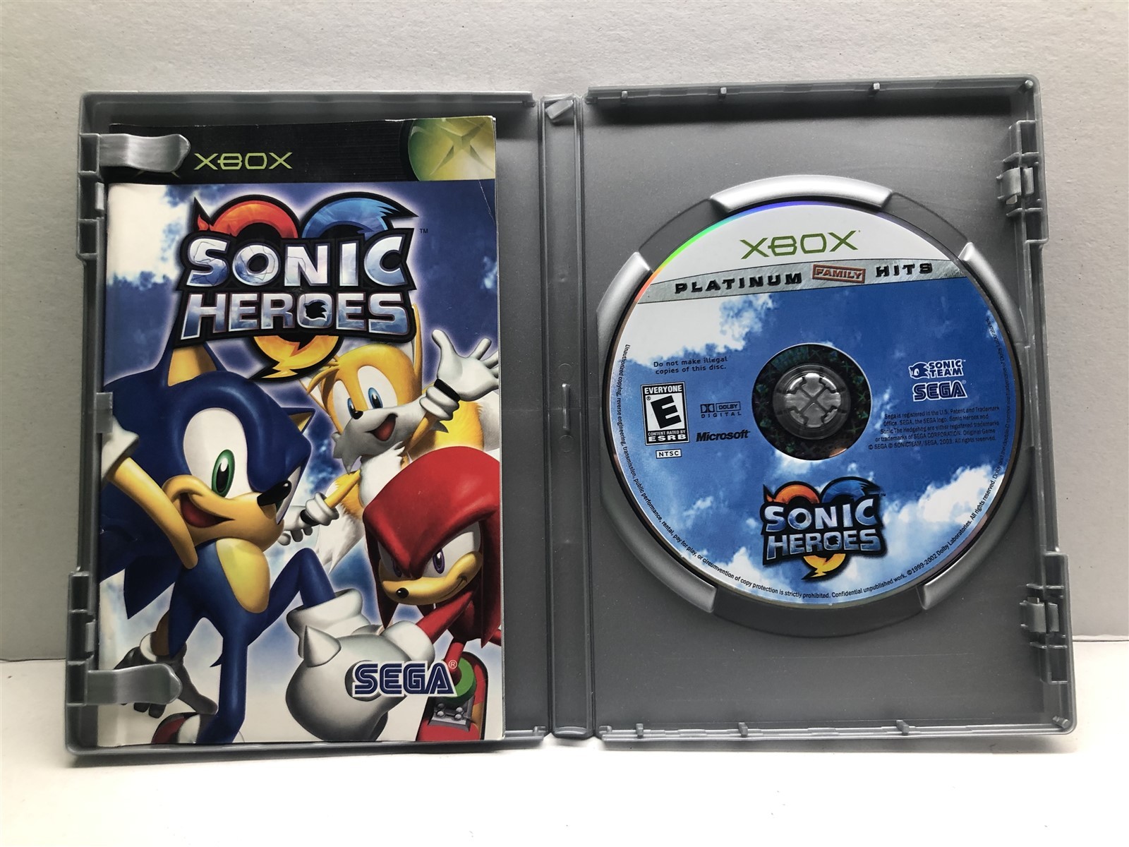 Sonic Heroes (Microsoft Xbox, 2004) Complete Tested Working – Free Ship