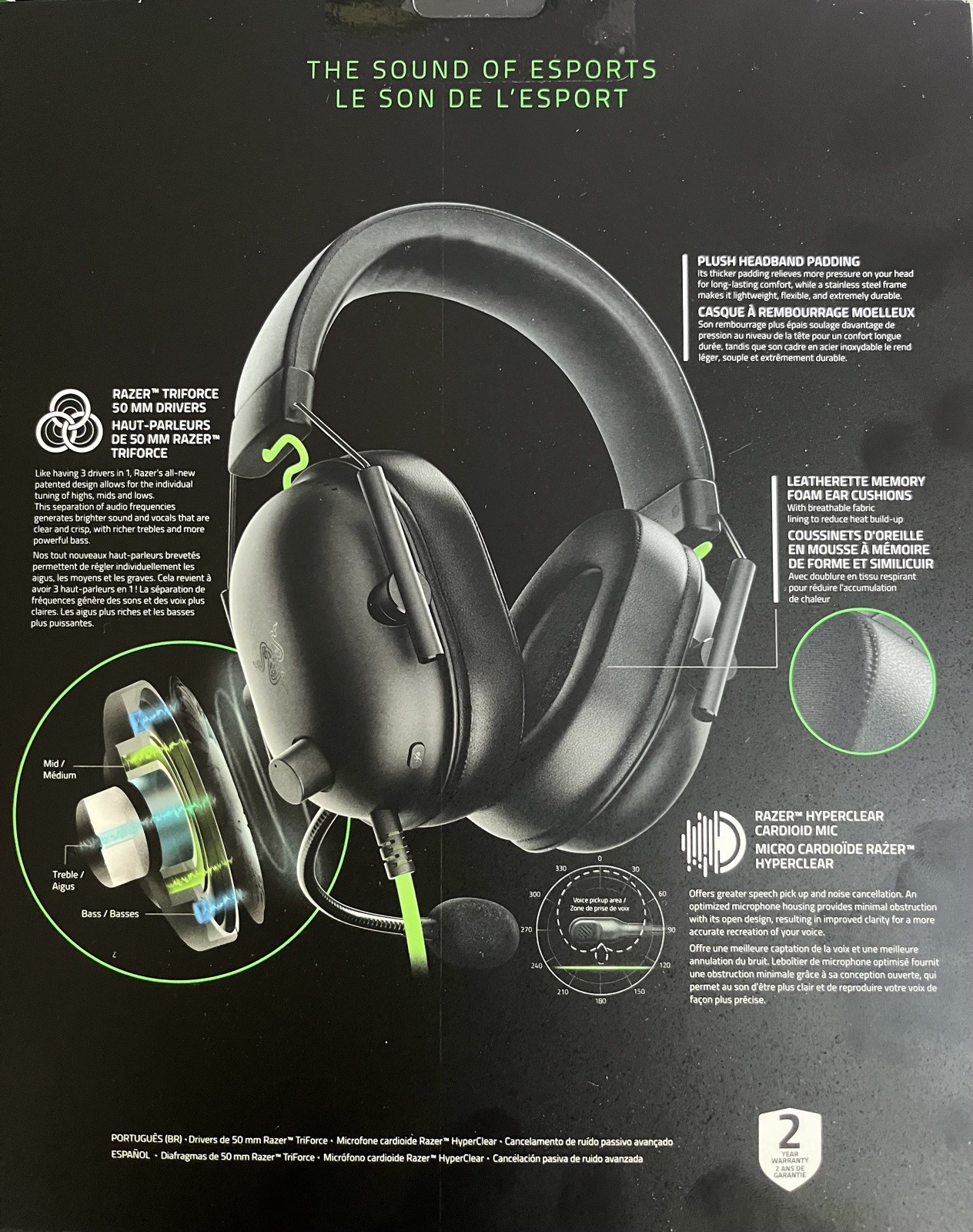 Razer BlackShark V2 X Wired Esports Headset 3.5mm Multi-Platform