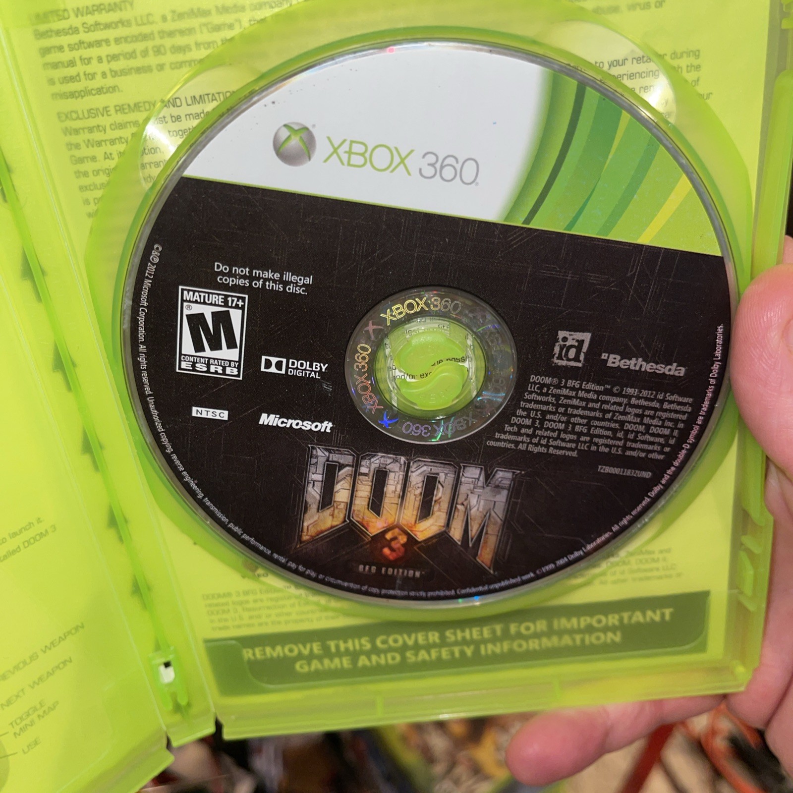 Doom 3: BFG Edition (Xbox One & Xbox 360, 2012) TestedWorking Free Ship