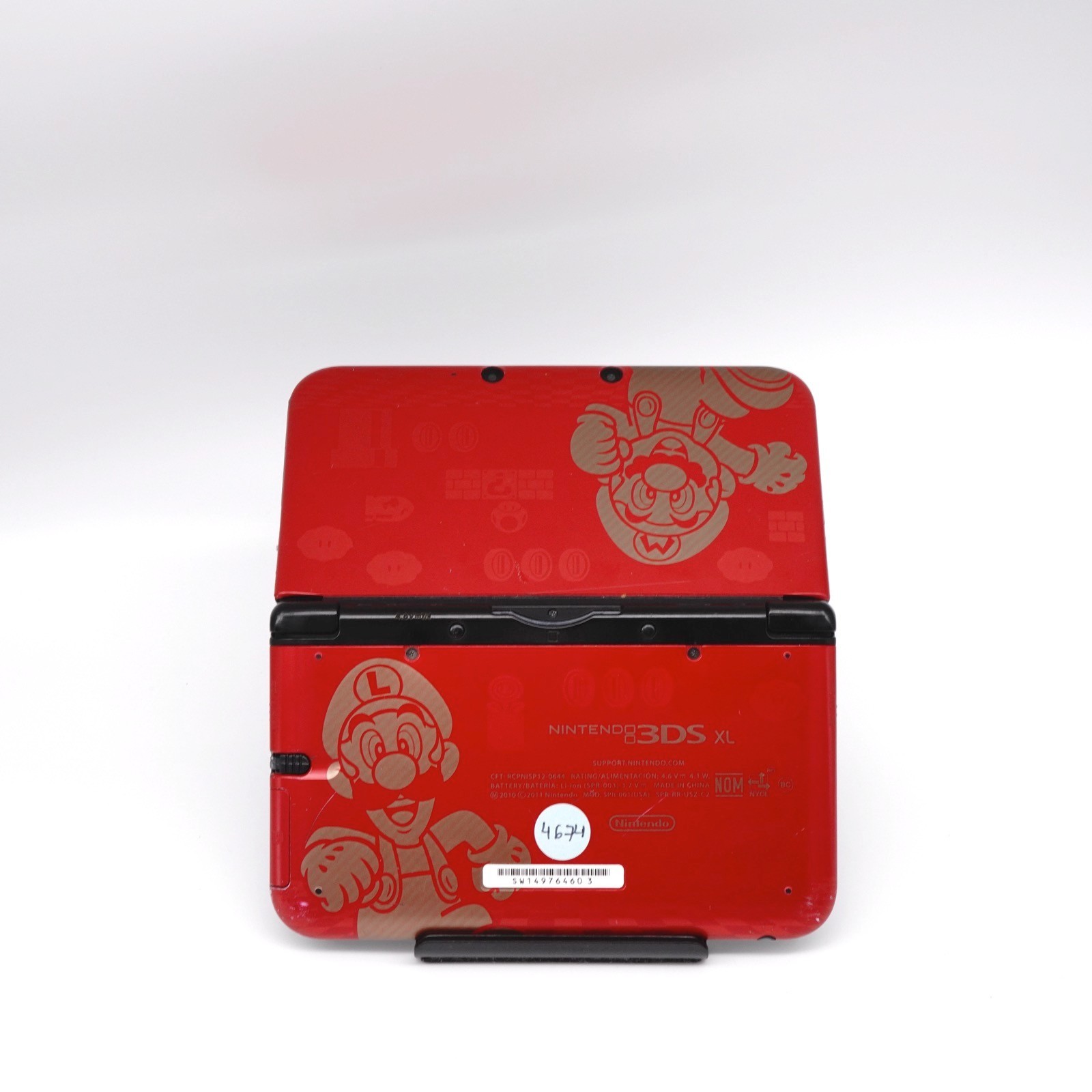 Nintendo 3DS XL Red Mario Gold Edition Game Console + extras (USA)