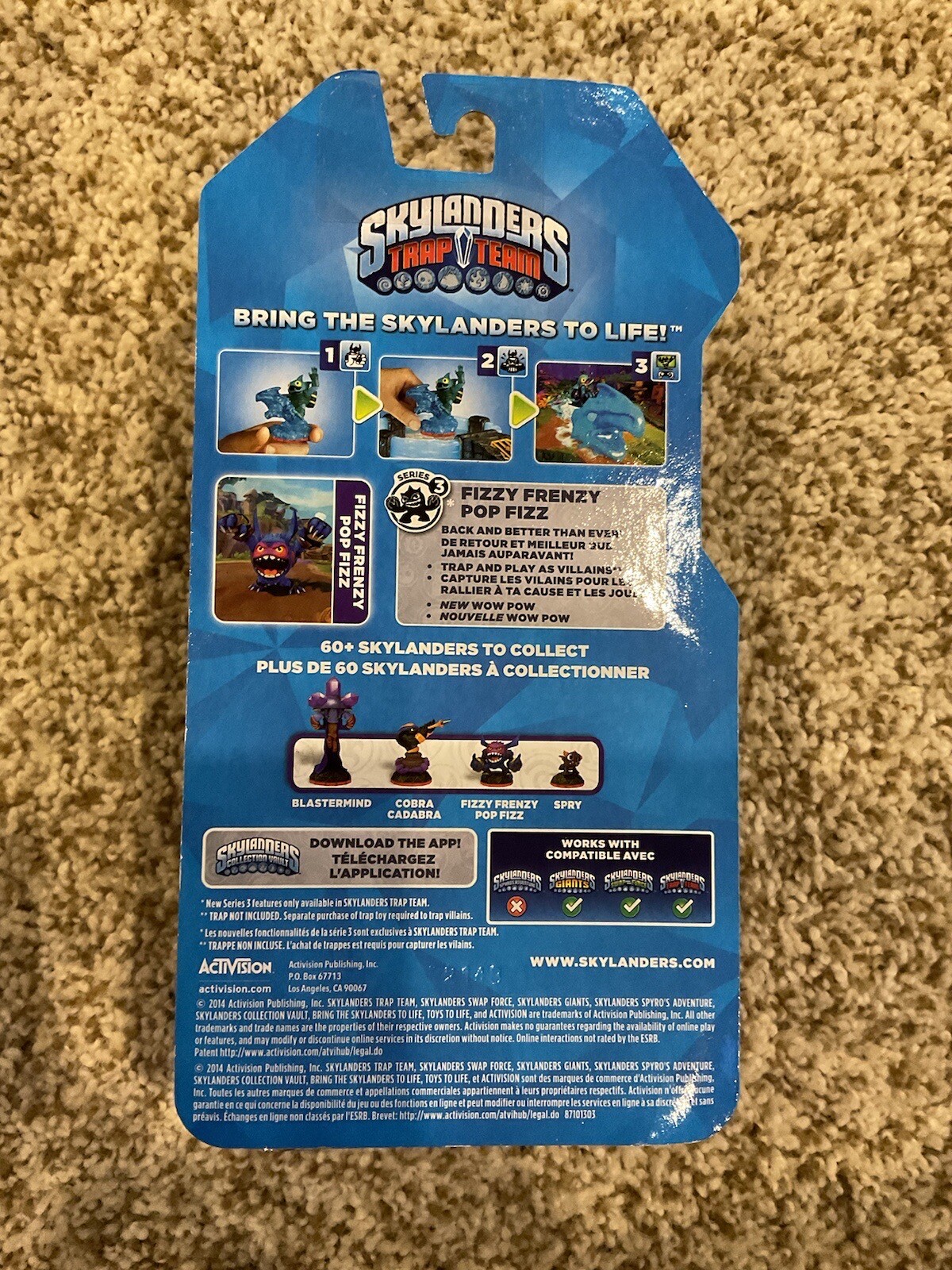 Skylanders Trap Team Fizzy Frenzy Pop Fizz Action Figure Magic Element
