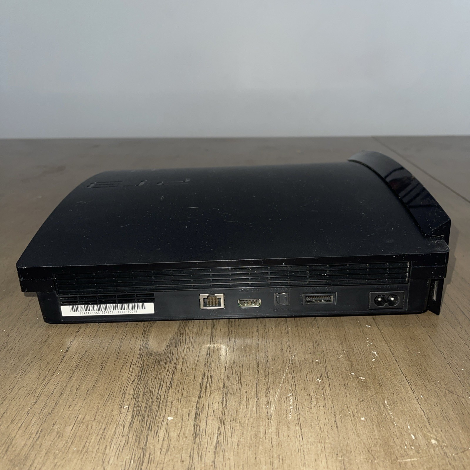 Sony PlayStation 3 Slim CECH-2001B Black Console Power Cord Tested