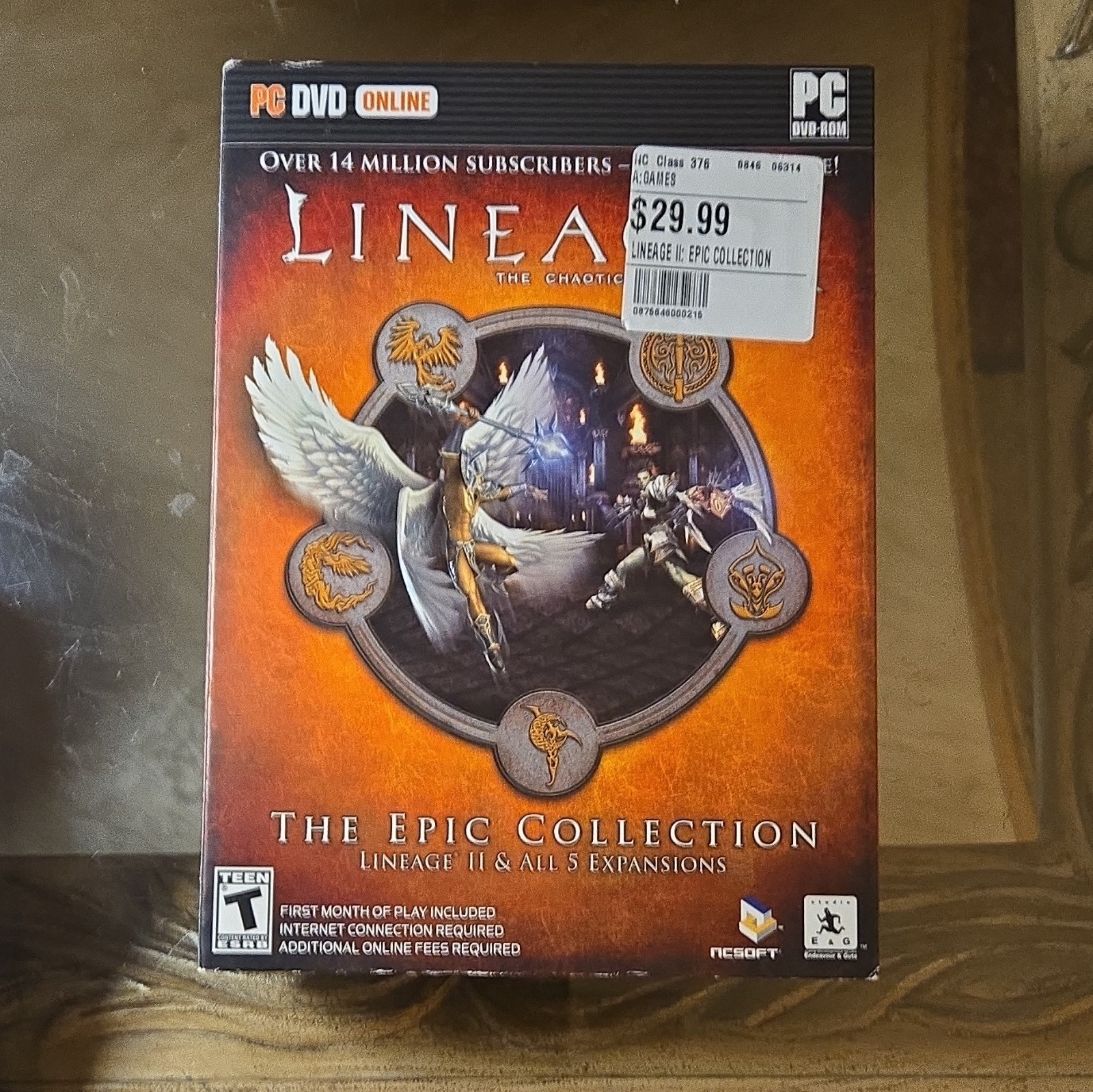 NCsoft Lineage II: The Epic Collection PC DVD-ROM T Teen MMORPG 2006 Online