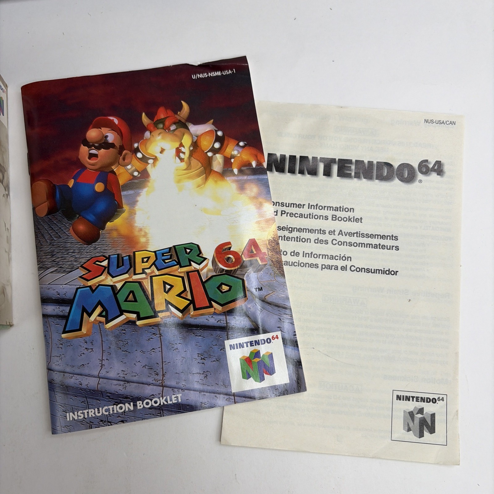 Nice! Super Mario 64 Nintendo 64 N64 CIB Complete W/ Manual & Inserts Authentic
