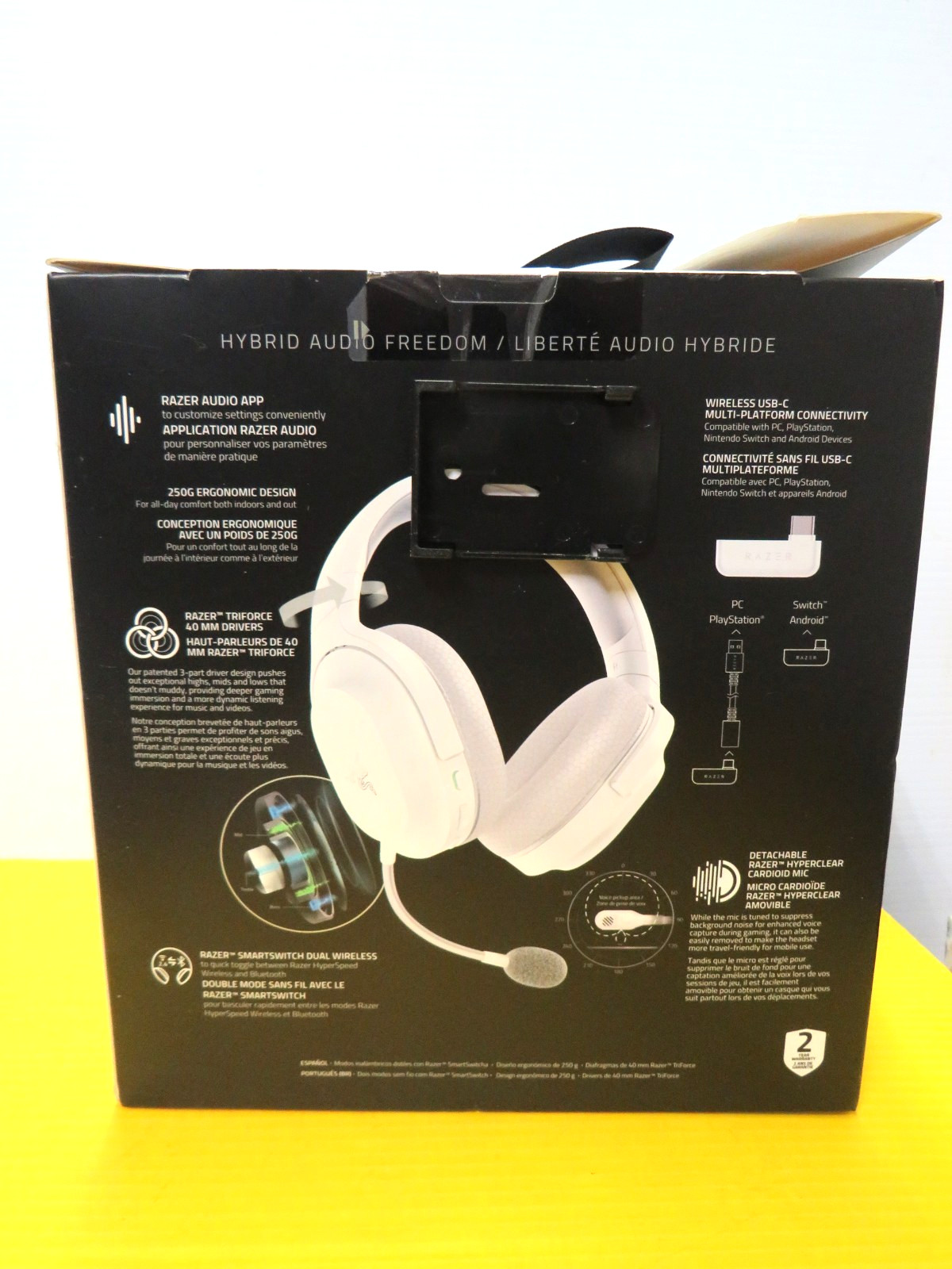 NEW Razer Barracuda X Mercury White RZ04-0443 Wireless Headset Multi-Platform